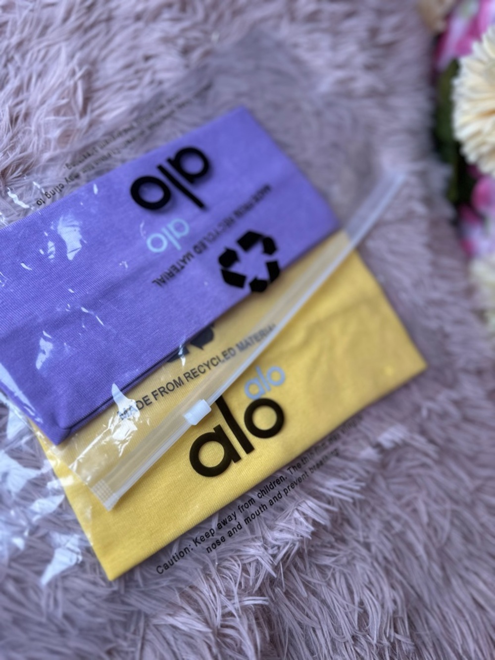 Headband Set (2 Pack) – Stylish, Comfortable & purple,yellow